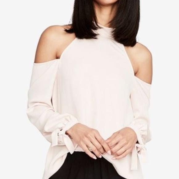 Rachel Rachel Roy Cold Shoulder Mock Neck Blouse - Picture 5 of 5